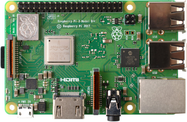 Raspberry Pi 3 Model B+ lemezképe